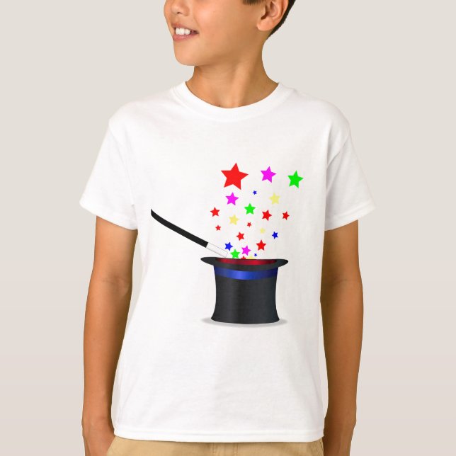 Magisk hatt och trollspö tee shirt (Framsida)