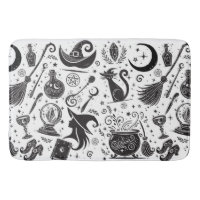 Magisk Häxa Whimsical Wiccan Pagan Svart & Vitt