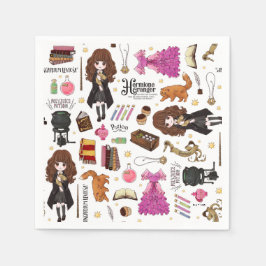 Magisk Hermione Granger Akvarell Pappersservett