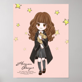 Magisk Hermione Granger Akvarell Poster
