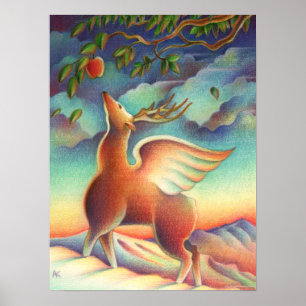 Magisk hjort poster