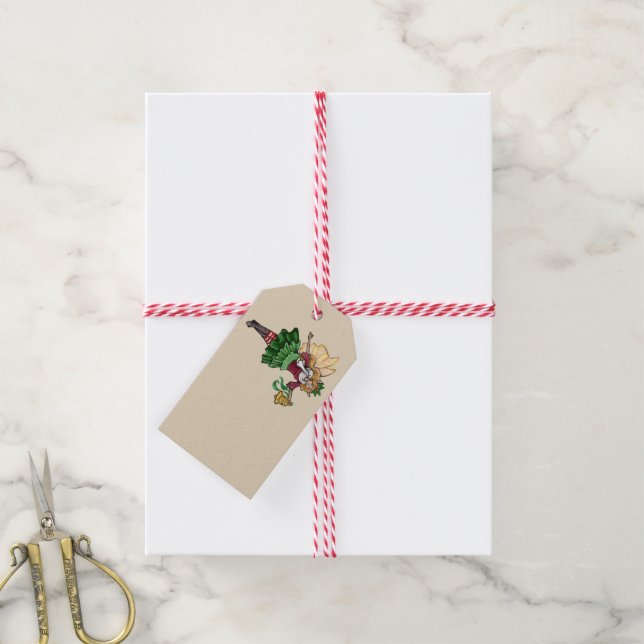 Magisk jul Bell Fairy Presentetikett (Med Snöre)
