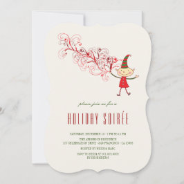 Magisk jul Elf Classic Julfest Inbjudan