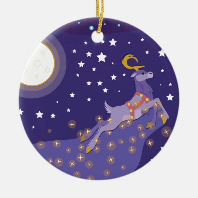 Magisk jul julgransprydnad keramik (Framsidan)