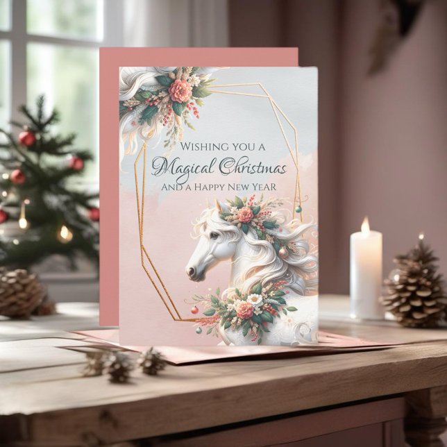 Magisk jul - nyårshäst inbjudningar (Enjoy this Festive Christmas design! )