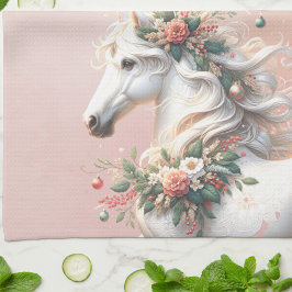 Magisk jul - nyårshäst kökshandduk