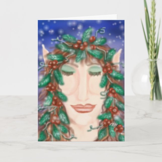 Magisk Jul Tomte Välkomstkort Helgkort (Framsida)