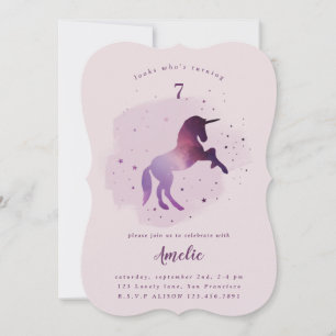 Magisk julgalaxunicorn julkort