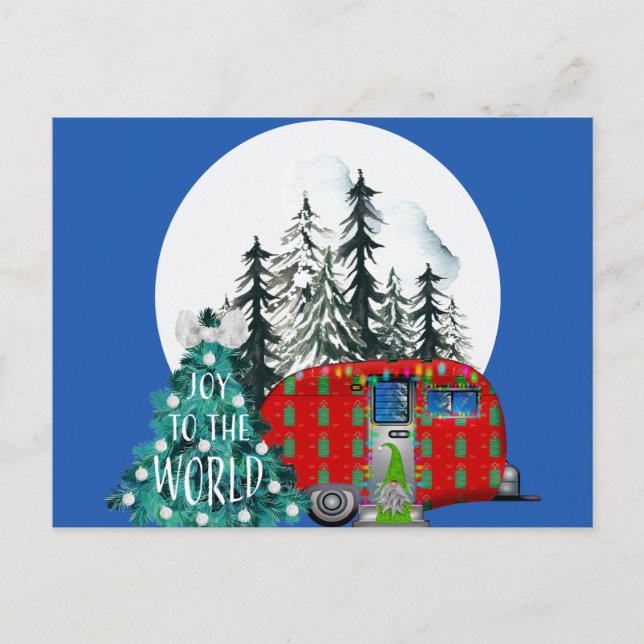 Magisk julkamper vykort (Framsida)