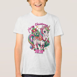 Magisk julklapp för Unicorn-gåvor för barn T Shirt
