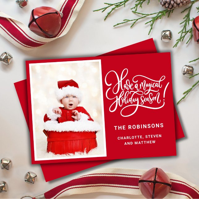 Magisk julkortsfoto julkort (Skapare uppladdad)