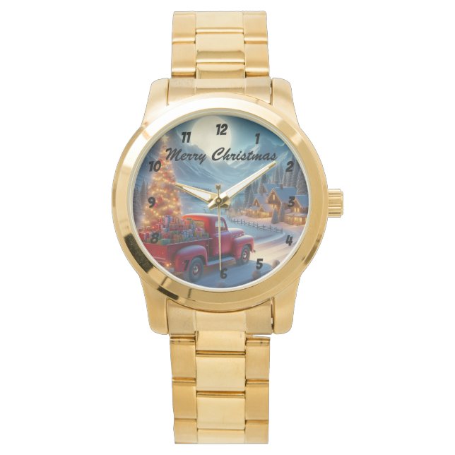 Magisk julleverans Kväll Armbandsur (Framsida)