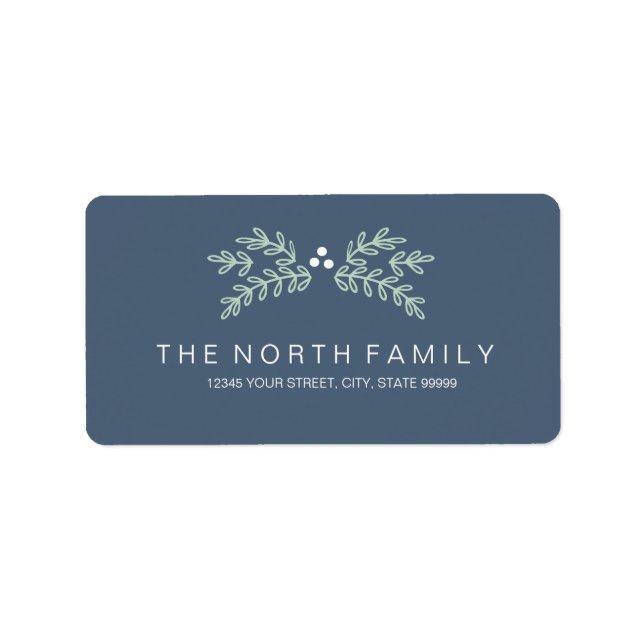 Magisk julmisteltoe ID441 Adressetikett (Framsidan)