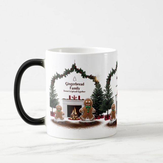 Magisk julspiskrans pepparkaksparet färgförändrand mugg (Vänster)