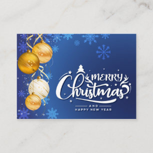 Magisk julstämning - Festive Helgdag Design Visitkort