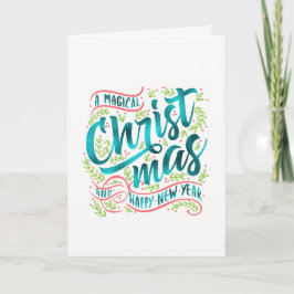 Magisk jultypografi Fototek-ID441 Helgkort
