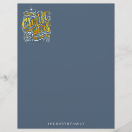 Magisk jultypografi Guld ID441