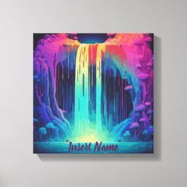 Magisk kaskad, fängslande lugn canvastryck