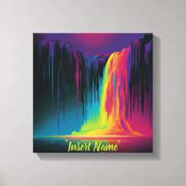 Magisk kaskad, fängslande lugn canvastryck