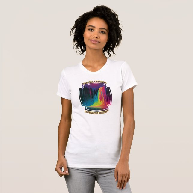 Magisk kaskad, fängslande lugn t shirt (Hel framsida)