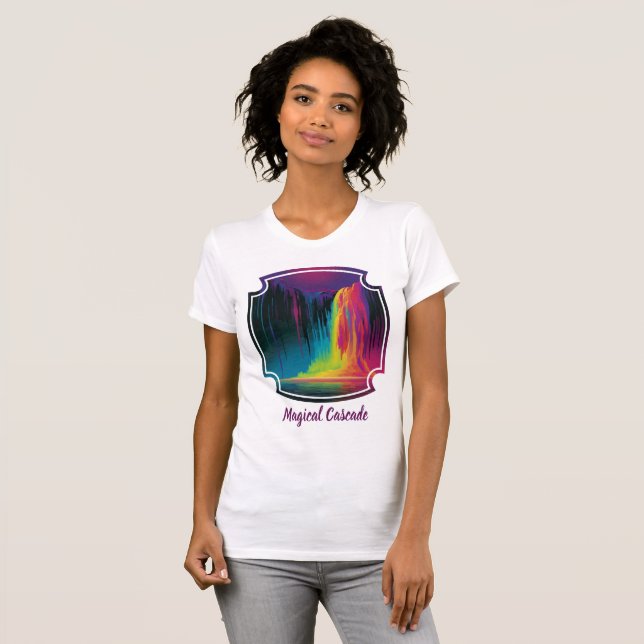 Magisk kaskad, fängslande lugn t shirt (Hel framsida)