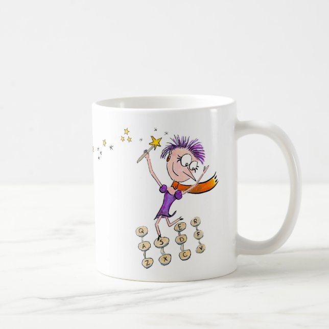 Magisk kreativitetmugg för författare kaffemugg (Höger)