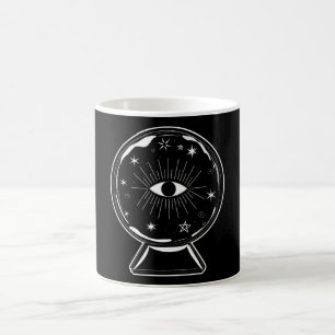 Magisk kristallkula Scry Seende öga berättar allt Kaffemugg