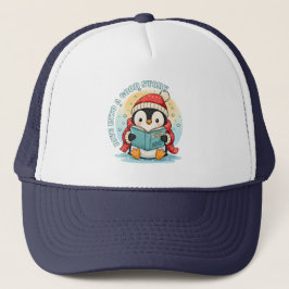 Magisk Läsande Pingvin Skum Trucker Hatt Keps