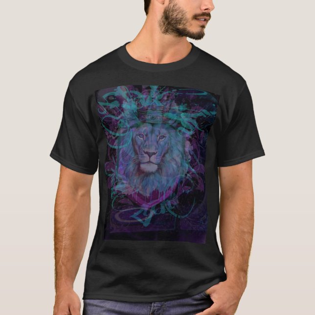 Magisk lejon kunglig  t shirt (Framsida)