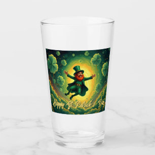 Magisk Leprechaun St. Patrick's Day Konst Glaskopp