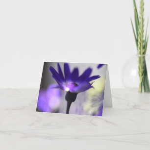 Magisk lila blomma tackkort