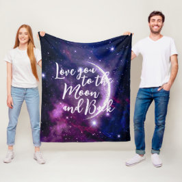 Magisk Lila Galax Halvmåne Celestiala Fleecefilt