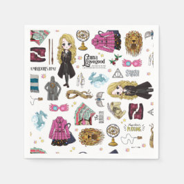 Magisk Luna Lovegood Akvarell Pappersservett