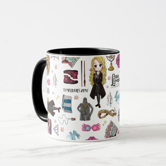 Magisk Luna Lovegood Watercolor Mugg (Framsida vänster)