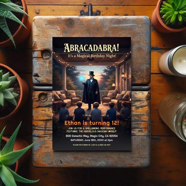 Magisk Magikers Födelsedagsfest  Vykort (Skapare uppladdad)
