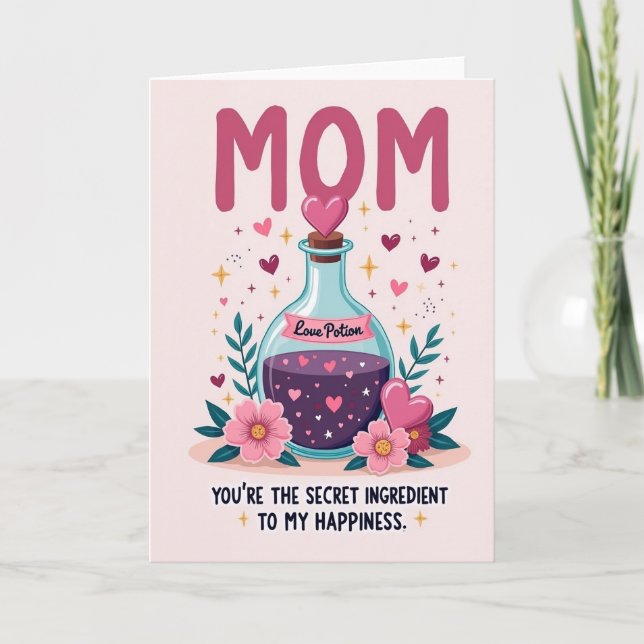 Magisk Mamma Potion Kärlekskort Kort (Framsida)