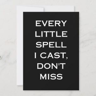 Magisk manifestation svart citat, minimalistisk de inbjudningar