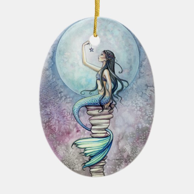 Magisk Meramid-ornament av Molly Harrison Julgransprydnad Keramik (Framsidan)