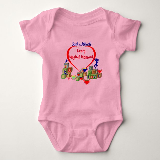 Magisk Miracle Baby Bodysuit T Shirt (Framsida)