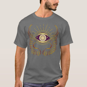Magisk Mörk Öga i Animus Occult Symbol T Shirt