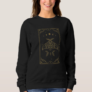 Magisk Moth Ockult Tarotkort Estetik T Shirt