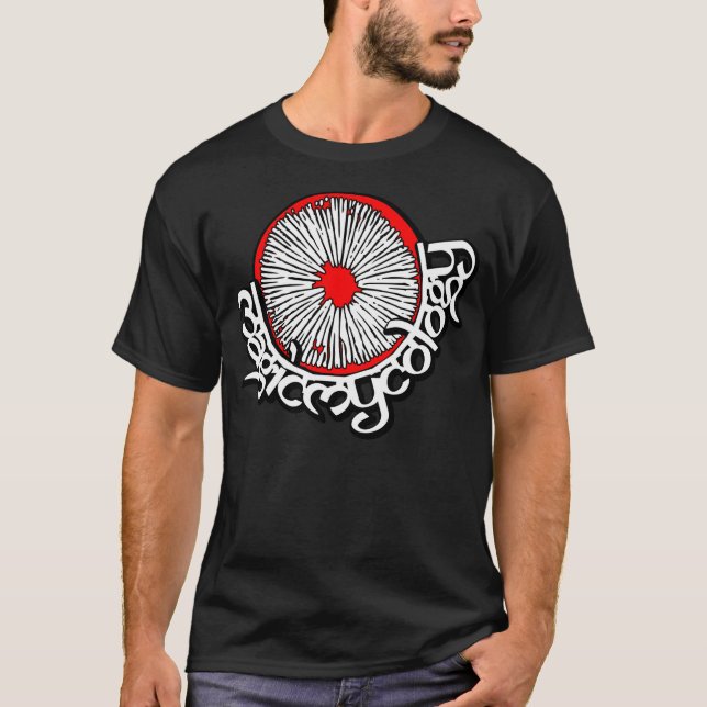 Magisk Mycologysvart Tee (Framsida)