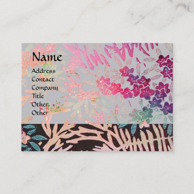 MAGISK MYRTA / Gnistrande gyllene reflektioner Visitkort (Framsida)