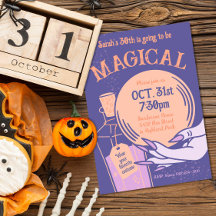 Magisk Mystical Wicked Halloween-inbjudan