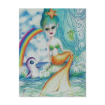 Magisk mystisk sjöjungfru