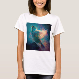 Magisk mystisk tonfågel sjunger Sång T Shirt