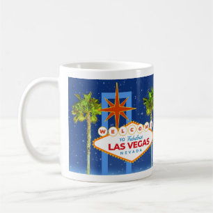 Magisk natt i Las Vegas Välkommen till Las Vegas Kaffemugg