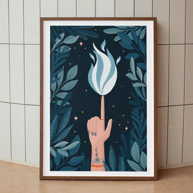 Magisk nattblå marinlåga. Sprängsprit Poster (Skapare uppladdad)