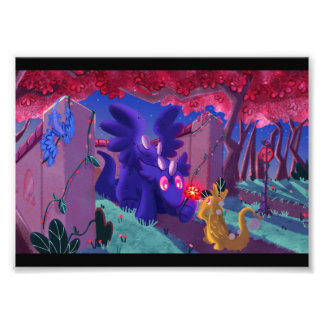 Magisk nattutskrift fototryck