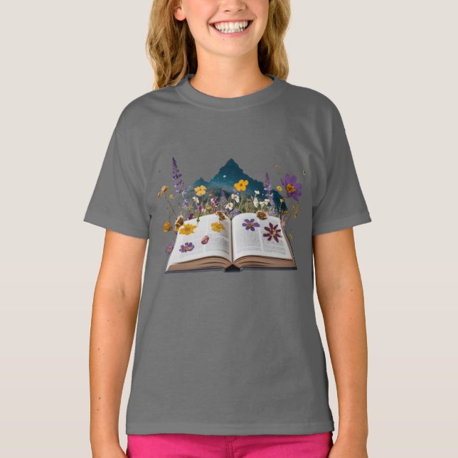 Magisk natur & kattungar barn t-shirt – Whimsical  (Framsida)